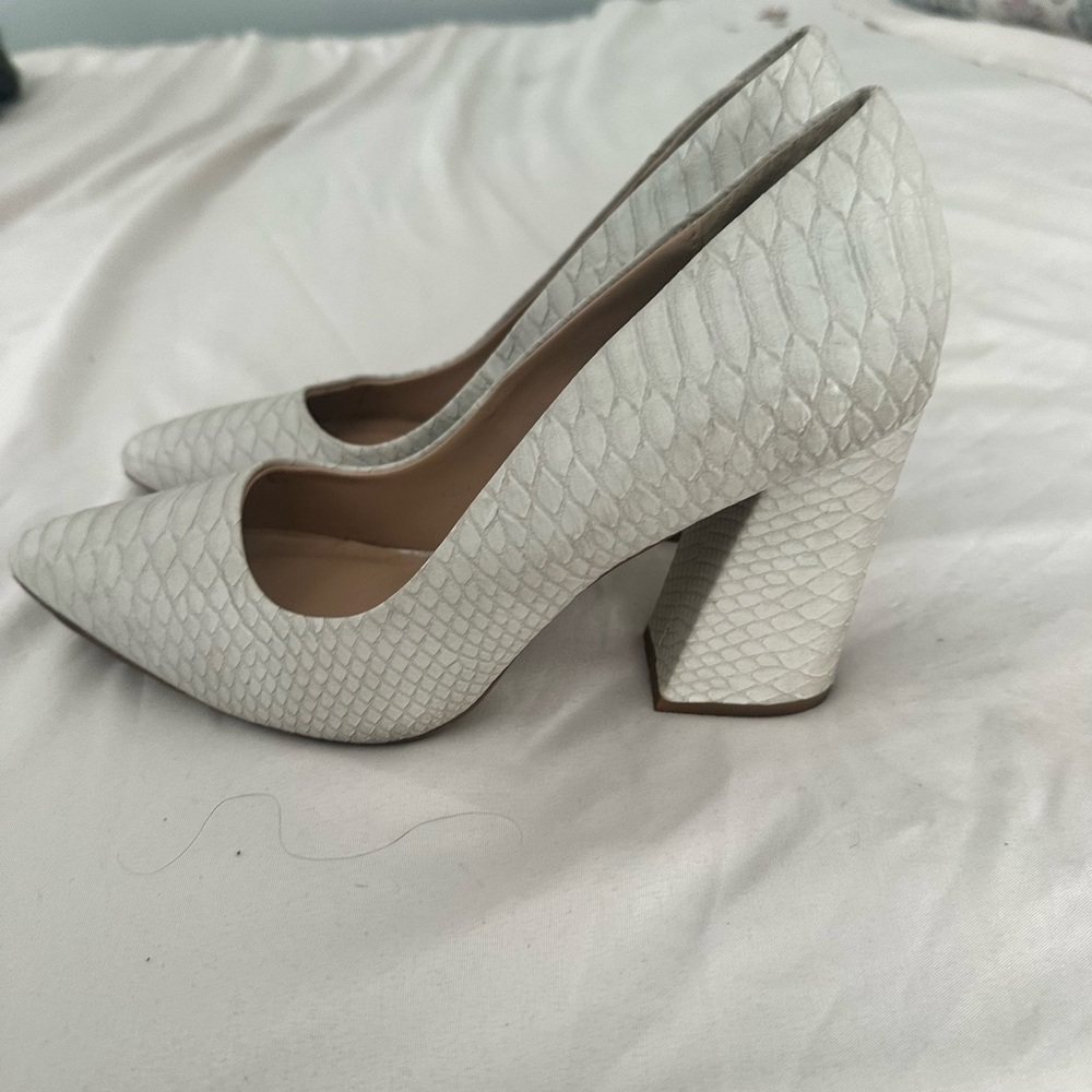 Kaari blue snake skin shoes